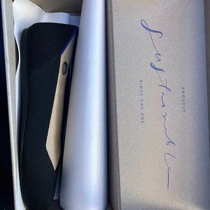 Rothy's "The Flat" Size 8 - Black - Never Worn - In Box